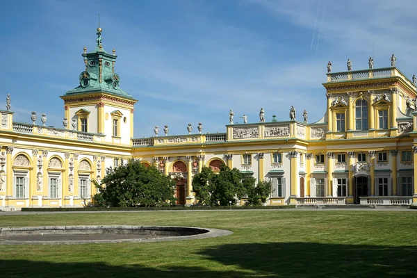 Palacio de Wilanow en Varsovia Polonia — Foto de Stock