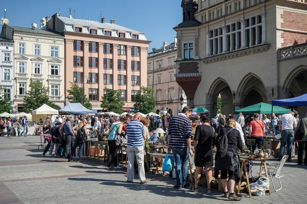 Hlavního tržního náměstí v Krakově — Stock fotografie