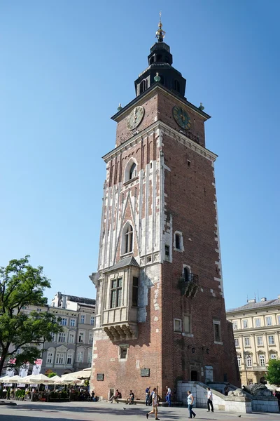 Tower marknad Rådhustorget i Krakow — Stockfoto