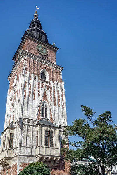 Tower marknad Rådhustorget i Krakow — Stockfoto