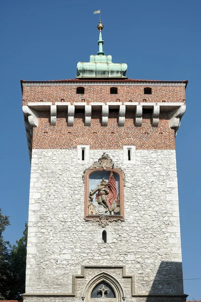 St Florians Gate i Krakow — Stockfoto