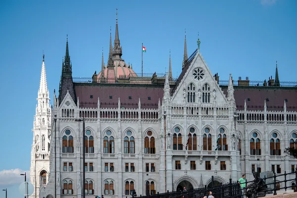 Здание парламента Венгрии в Будапеште — стоковое фото