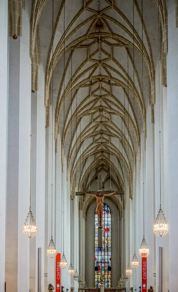 Münih'te Frauenkirche iç — Stok fotoğraf