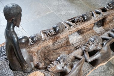 St James kilisede Rothenburg içinde ahşap heykel