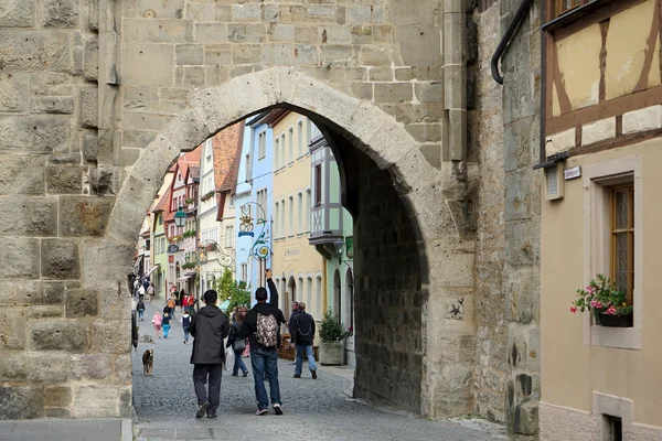 Rothenburg ortaçağ şehir — Stok fotoğraf