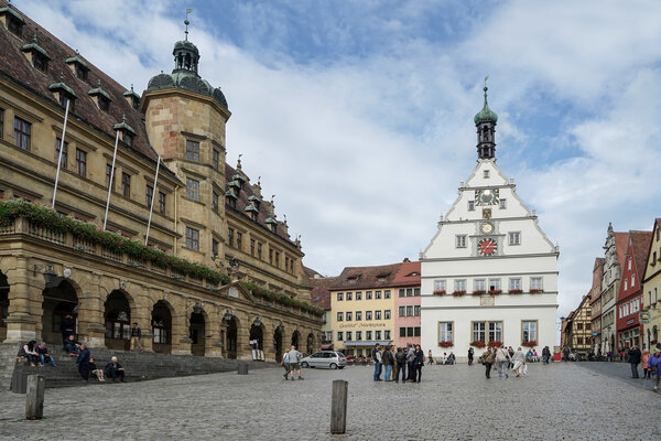 Market Place square in Rothenburg