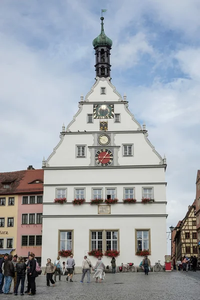 Rothenburg meydanda pazar yeri — Stok fotoğraf