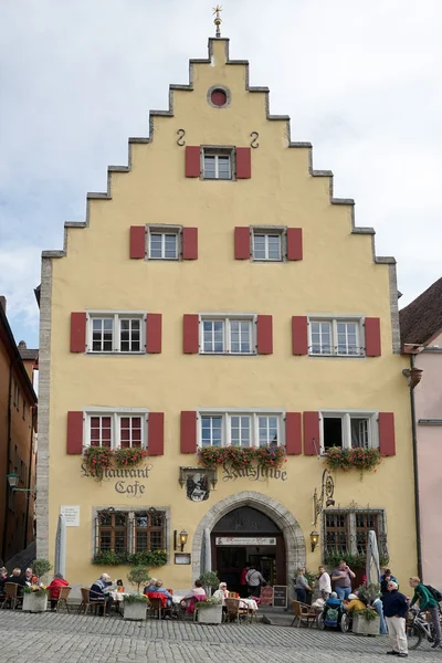 Pittoreska café i Rothenburg — Stockfoto