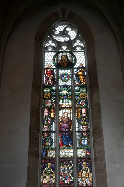 Vista interna della chiesa di San Giacomo a Rothenburg — Foto Stock