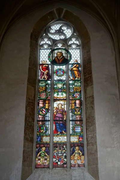 Vista interior da Igreja de São Tiago em Rothenburg — Fotografia de Stock