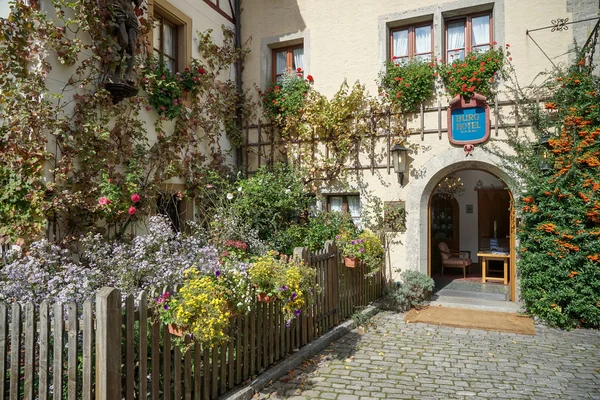 โรงแรมเบอร์เกอร์ใน Rothenburg — ภาพถ่ายสต็อก