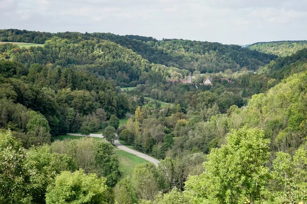 View over the countryside from Rothenburg — Stock Photo, Image