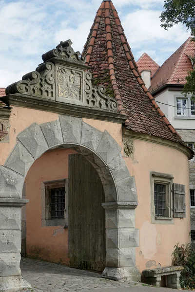 Entrance to old city of Rothenburg — Stock Photo, Image