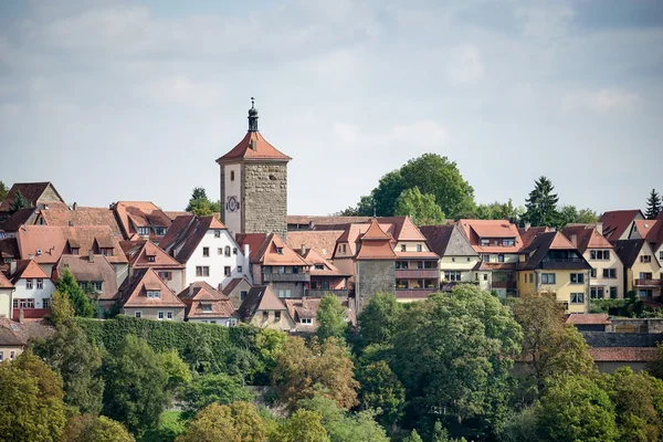 Vy över staden Rothenburg — Stockfoto