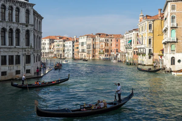 Zobacz dół Canal Grande Wenecja — Zdjęcie stockowe