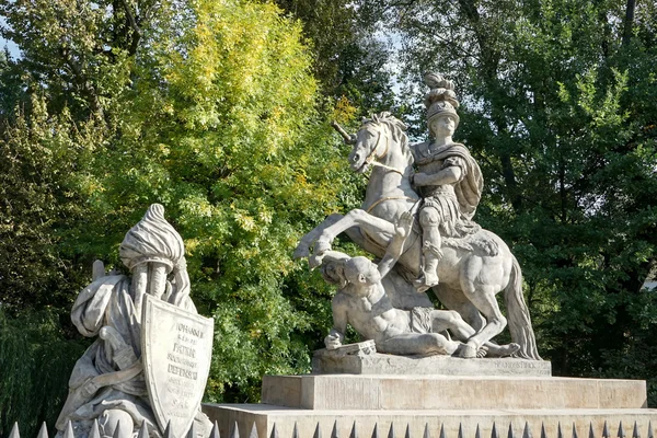 Sobieski Monumento por Franciszek Pinck em Varsóvia — Fotografia de Stock