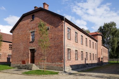 Oswiecim Polonya'daki Auschwitz toplama kampı