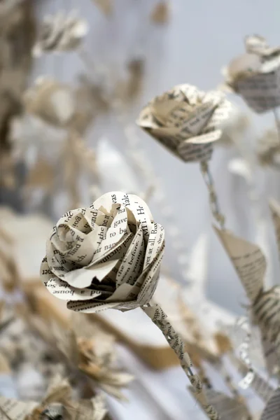 Artistic flower display made of paper at the Millennium Centre i — Stock Photo, Image