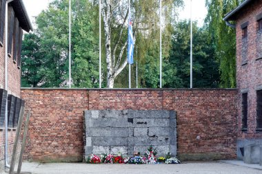 Oswiecim Polonya'daki Auschwitz toplama kampı