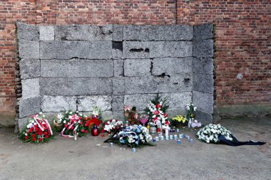 Oswiecim Polonya'daki Auschwitz toplama kampı