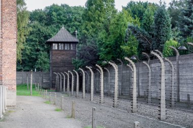 Oswiecim Polonya'daki Auschwitz toplama kampı