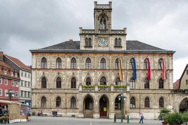 Weergave van het stadhuis in Weimar — Stockfoto