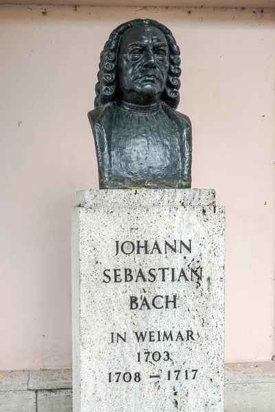 Busto de Johann Sebastian Bach em Weimar — Fotografia de Stock