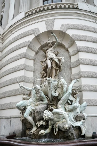 Power at Sea fountain at the Hofburg in Vienna — Stock Photo, Image