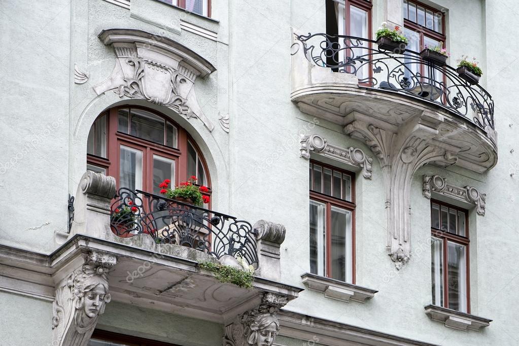 Detail of a baroque building in Vienna