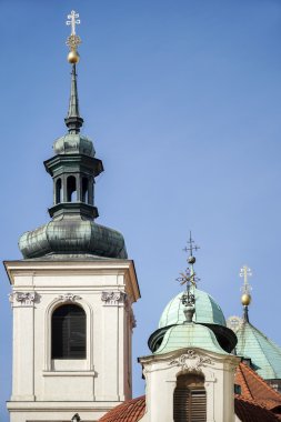 Prag'da St Salvator Kilisesi'nin arkadan görünüş