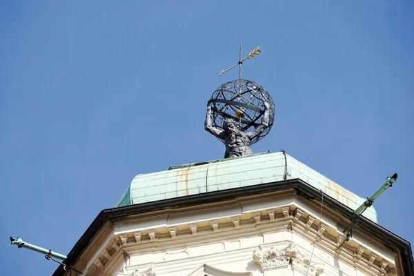 Widok z wieży astronomicznej w Klemintum w Pradze — Zdjęcie stockowe
