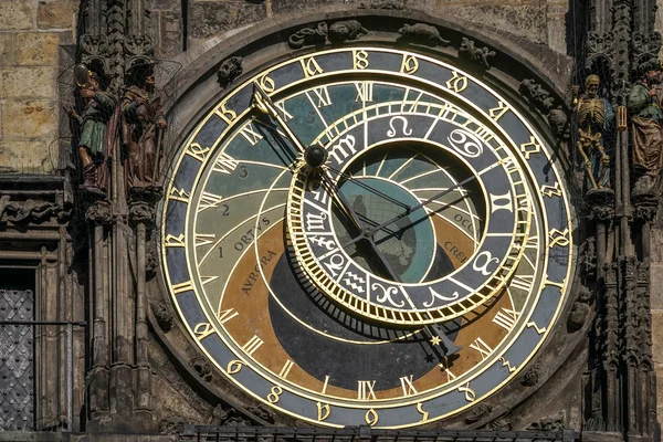 Orologio astronomico al Municipio della Città Vecchia di Praga — Foto Stock
