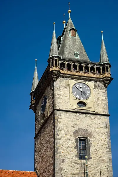 プラハの古いホール タワー — ストック写真