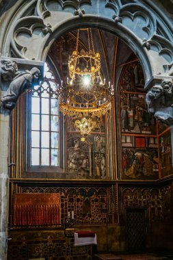 St Wenceslas kilisede St Vitus Katedrali Prag