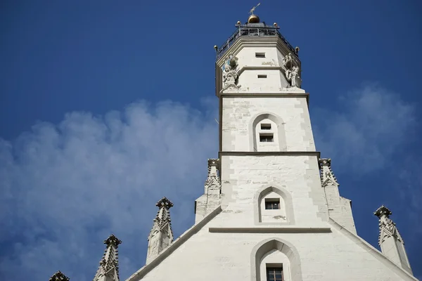 Old clock tower in Rothenburg — Stock Photo, Image