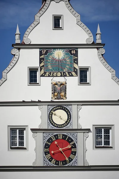 Gamla klocktorn i Rothenburg — Stockfoto