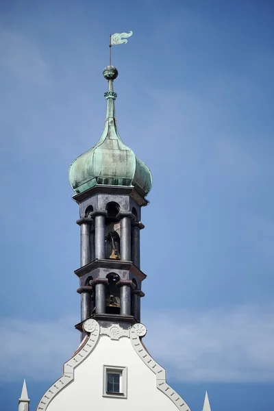 Antigua torre del reloj en Rothenburg — Foto de Stock