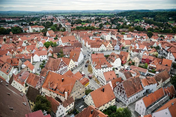 Flygfoto över horisonten av Nordlingen Bayern, Tyskland — Stockfoto