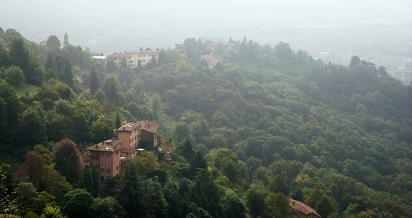 Pohled ze San Vigilio v Bergamo — Stock fotografie