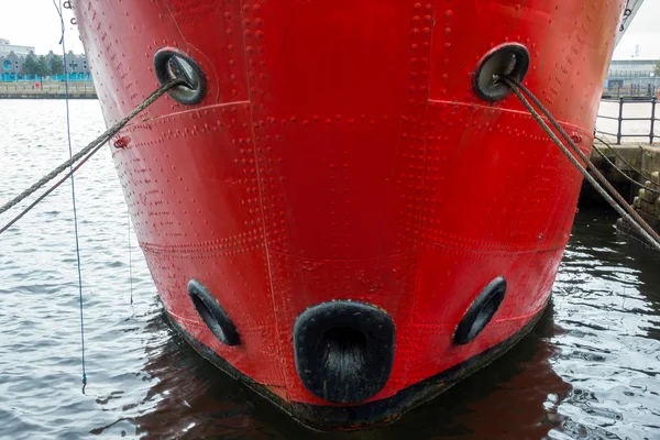 Vista parcial da Lightship 2000 em Cardiff Bay — Fotografia de Stock