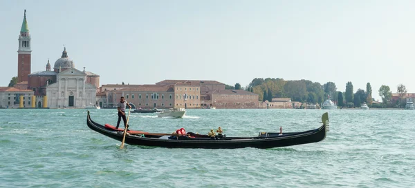 Gondoliere a Venezia — Foto Stock