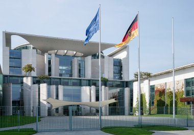 The Federal Chancellery building offical residence of the German clipart