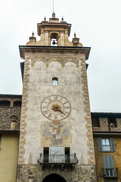 Torre Velha em Citta Alta Bergamo — Fotografia de Stock