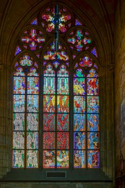 St Vitus Katedrali Prag vitray pencere