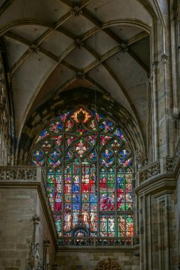 St Vitus Katedrali Prag vitray pencere