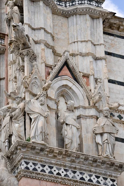 Statues Sienna Cathedral — Stock Photo, Image