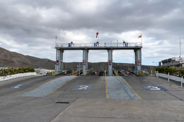 Trajektového terminálu v rezervačnímu systému v Tenerife — Stock fotografie