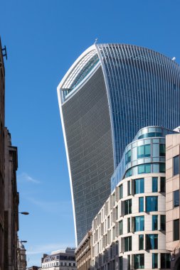 Londra'da bina Walkie Talkie görünümünü yakın çekim