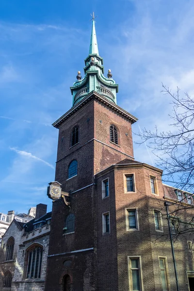 All Hallows by the Tower Church in London — Stock Photo, Image