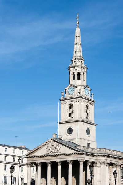 St. Martin-in-the-Fields kostela Trafalgar Square — Stock fotografie